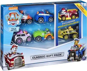 

6pcs Original box Genuine Paw Patrol True Metal Classic Gift Pack of 6 Collectible DIE-CAST Vehicles 1: 55 Scale children toy