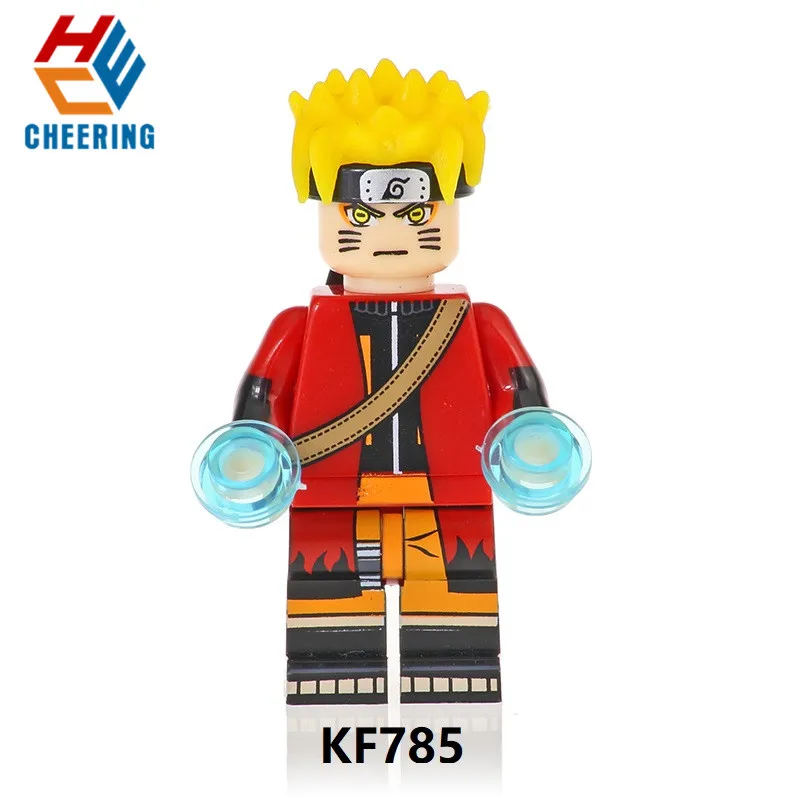 

20Pcs Wholesales Building Blocks Famous Anime Naruto Character Uzumaki Uchicha Jiraiya Models Toys Gift For Children KF785