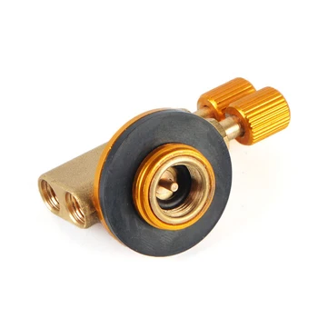 

Flat Cylinder Picnic Double Head Inflatable Charging Gas Stove Switch Control Adapter Cook Liquefied Safe Camping Tank