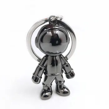 

Lovely 3D Astronaut Key Chain Space Robot Keychains Zinc Alloy Car Key Ring Key Holder Pendant Gifts Keychain