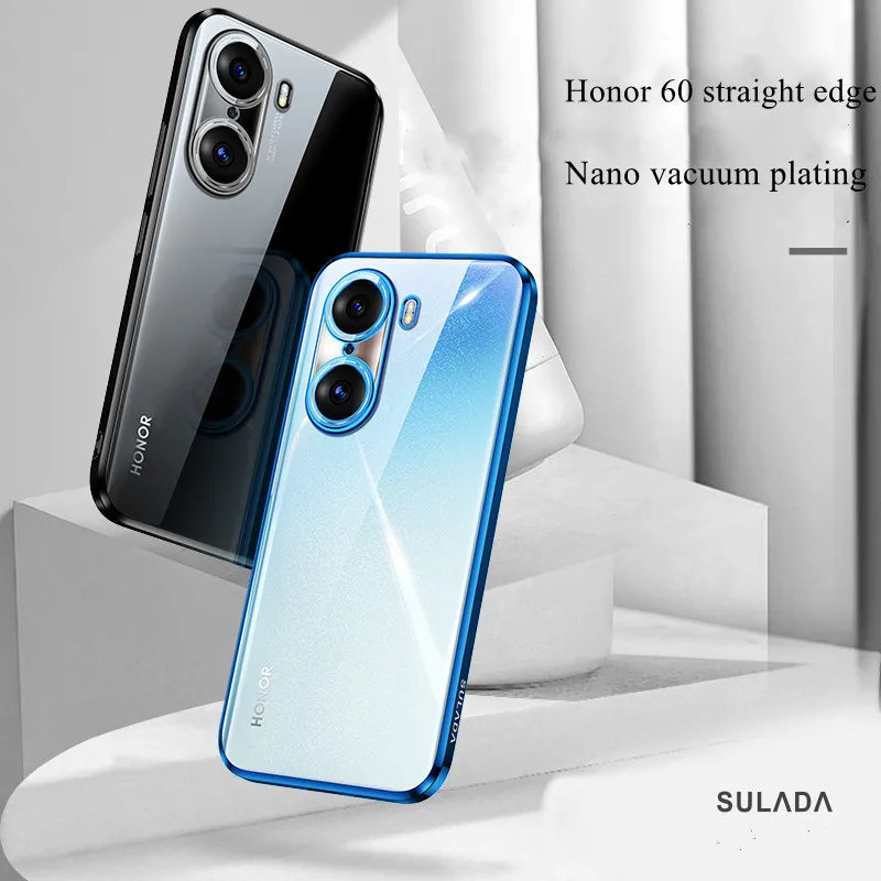 

For Honor 80 Pro Case Sulada Xuan Electroplated Silicone Ultra-thin TPU Suitable For Honor 80 70 Soft Shell Rubber Sleeve