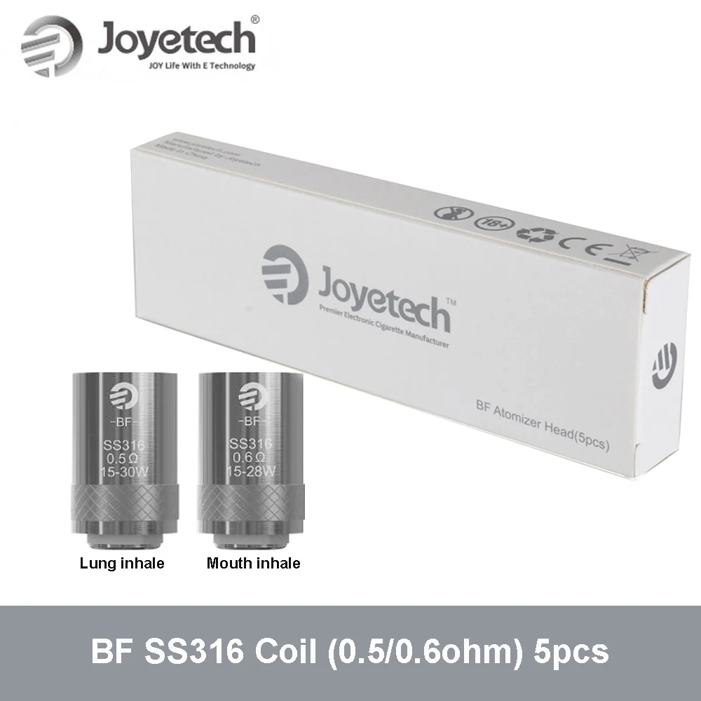 Оригинальная катушка Joyetech BF SS316 0 5/0 6/1 Ом головки для электронной сигареты eGo Aio /