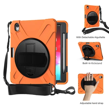 

Neck Strap Holder Case For iPad Pro 11 inch 2018 Model A1980 Rugged Shockproof Cover 360 Rotate Kickstand Hand coque capa etui