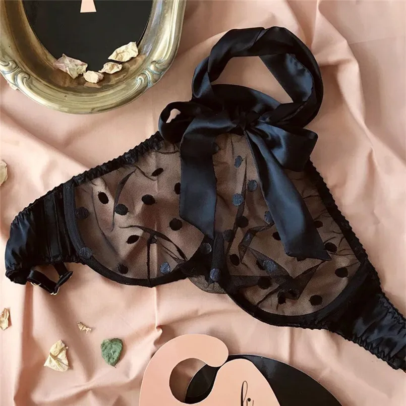 Women Lingerie Corset Lace Underwire Racy Muslin Sleepwear Underwear Bras+Briefs Sweet Women Set Outfits 30N15 (4)