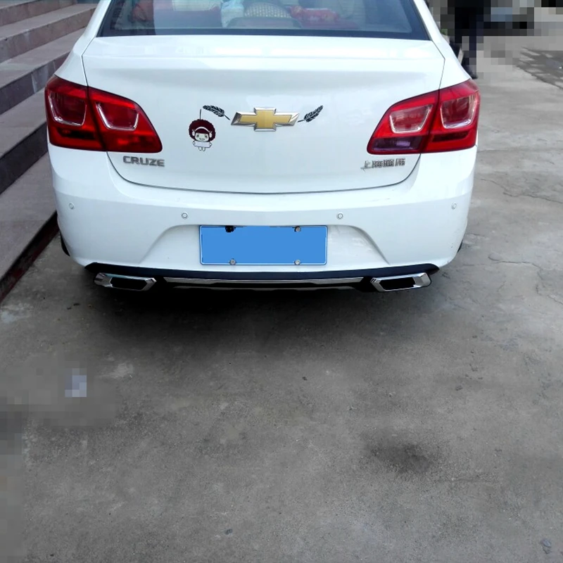 Для Chevrolet Cruze задний бампер диффузор защитные бамперы красиво украшенные для Chevrolet Cruze обвес бампер
