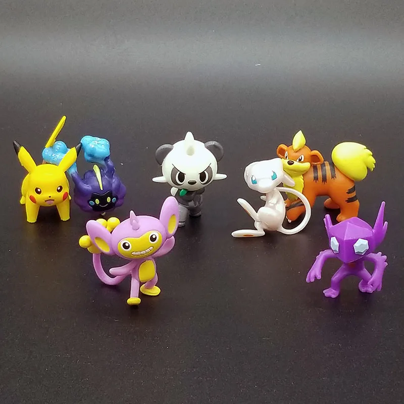 Новинка, хит, Cosmog Mew Growlithe Aipom Sableye, погремушка Togedemaru, фигурка, модель, игрушки, Покемоны, фигурка, игрушки, подарки для детей