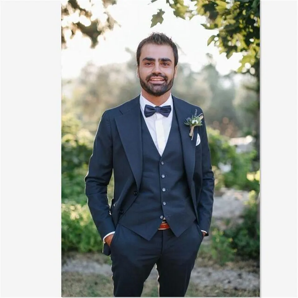 Новый Классический мужской костюм Smolking Noivo Terno облегающие вечерние костюмы Easculino