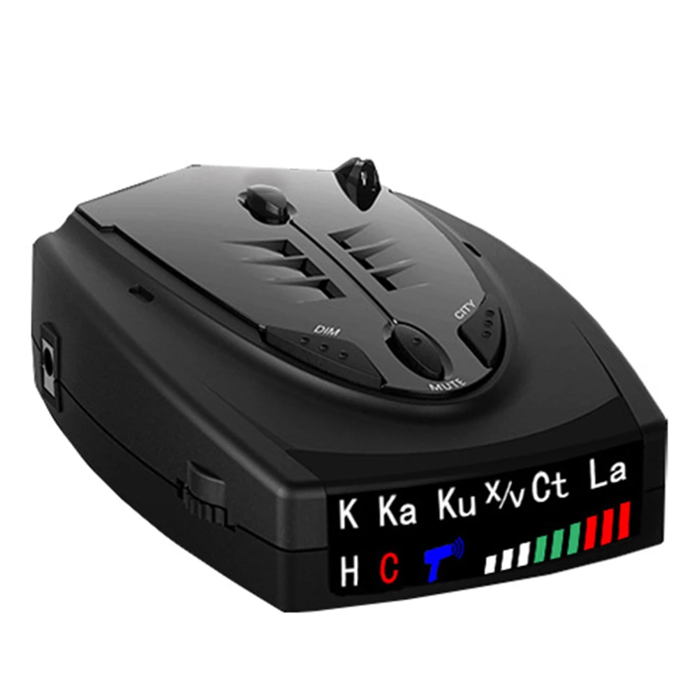 12V Auto STR-525 Radar Detector English Russian Thai Voice Auto Vehicle Speed Alert Warning X K CT La Anti Radar Car Detector