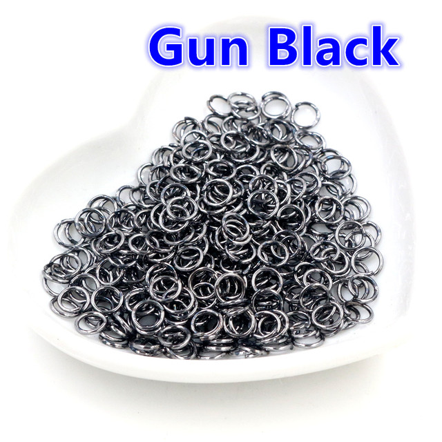 3/4/5/6/7/8/10mm Metal DIY Jewelry Findings Open Single Loops Jump Rings & Split Ring for jewelry making