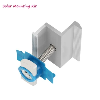 

Solar panel mounting bracket- kit - accessories aluminum end clamp rails for solar panel installtion on off grid solar system