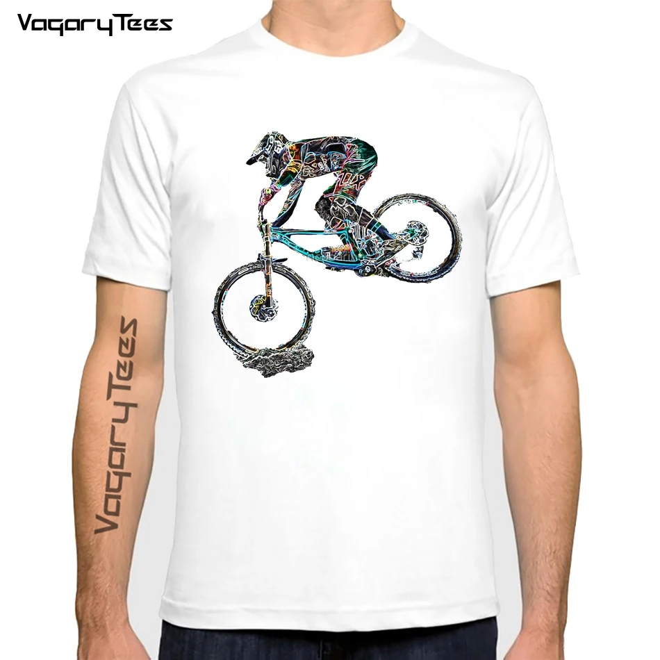 Camiseta con Bicicletas de Montaña Estampadas para Hombre, con Dibujo Ciclismo de Descenso, Informal, Ejercicio Estimulador Corazón, Harajuku|Camisetas| AliExpress