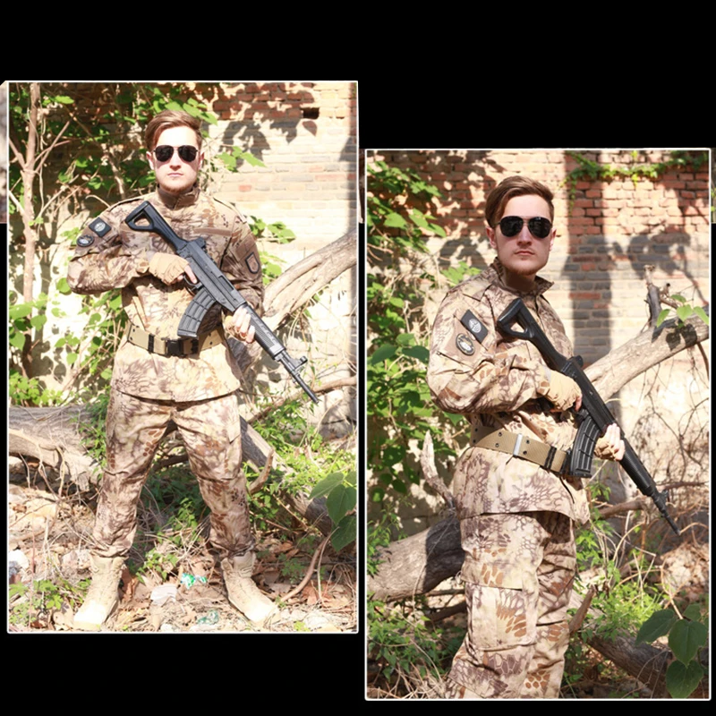 

SJ-Maurie 12 Colors Outdoor Hunting Ghillie Suits Camouflage Uniform CS Field Training Suit Roupa Camuflada 3d Jacket and Pants