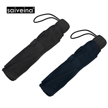 

S·a·v na Umbrella Manual shang wu san Rain Or Shine Dual Purpose Folding Three-fold Umbrella but Lettering Gift Advertising Umbr