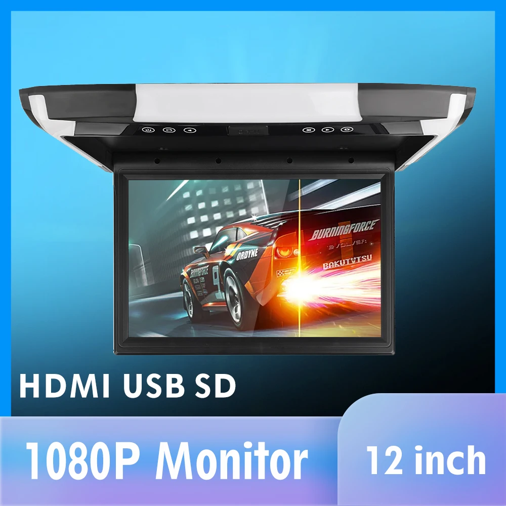 12 дюймов монитор 1280*800 видео HD цифровой TFT экран широкоэкранный ультра тонкий