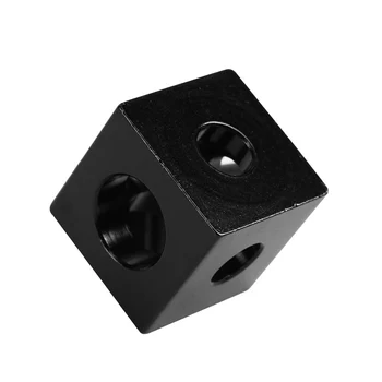 

1/3/6Pcs Three Corner Cube Corner Prism Connector Adjustable Wheel Bracket for 3D Printer JR Deals