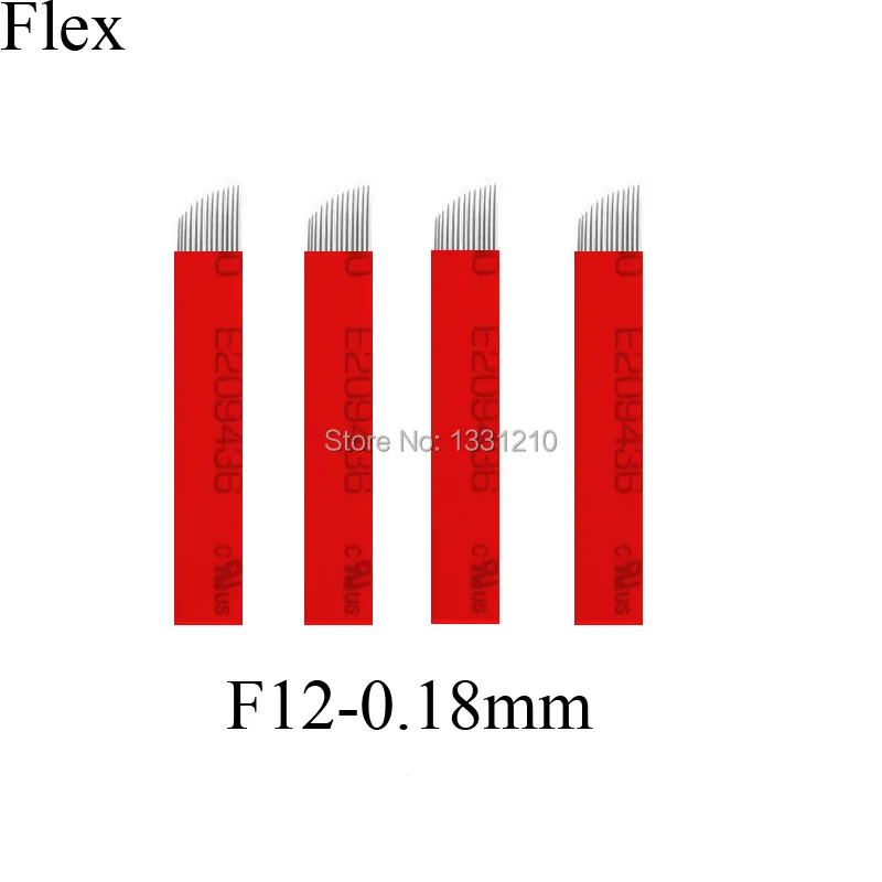 Lamina Flex 0,18 мм Перманентный макияж для ручного татуажа бровей Иглы микроблейдинга лезвия инструменты для микроблейдинга, набор для микроблейдинга