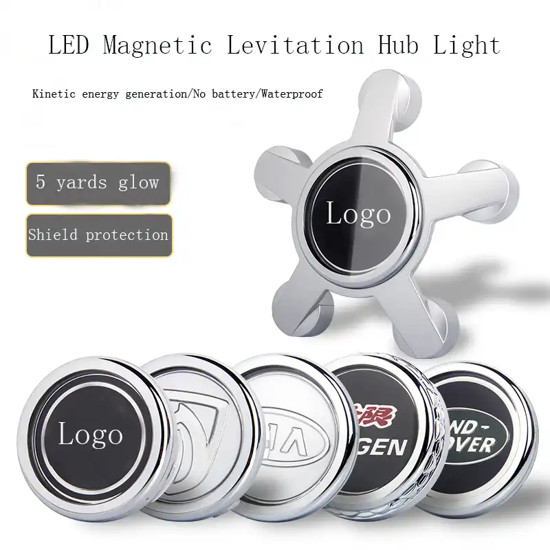 4pcs/set floating center caps wheel hub cap Lights illumination hub cap