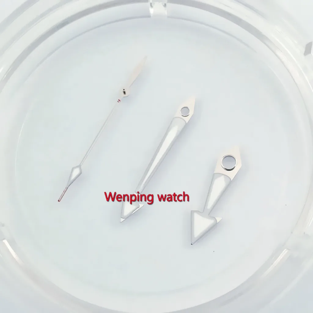 Silver Watch Hands Green Luminous Fit NH35 NH36 ETA2824 2836 Miyota 8205 8215 82Series Mingzhu DG2813 3804 Movement Accessories