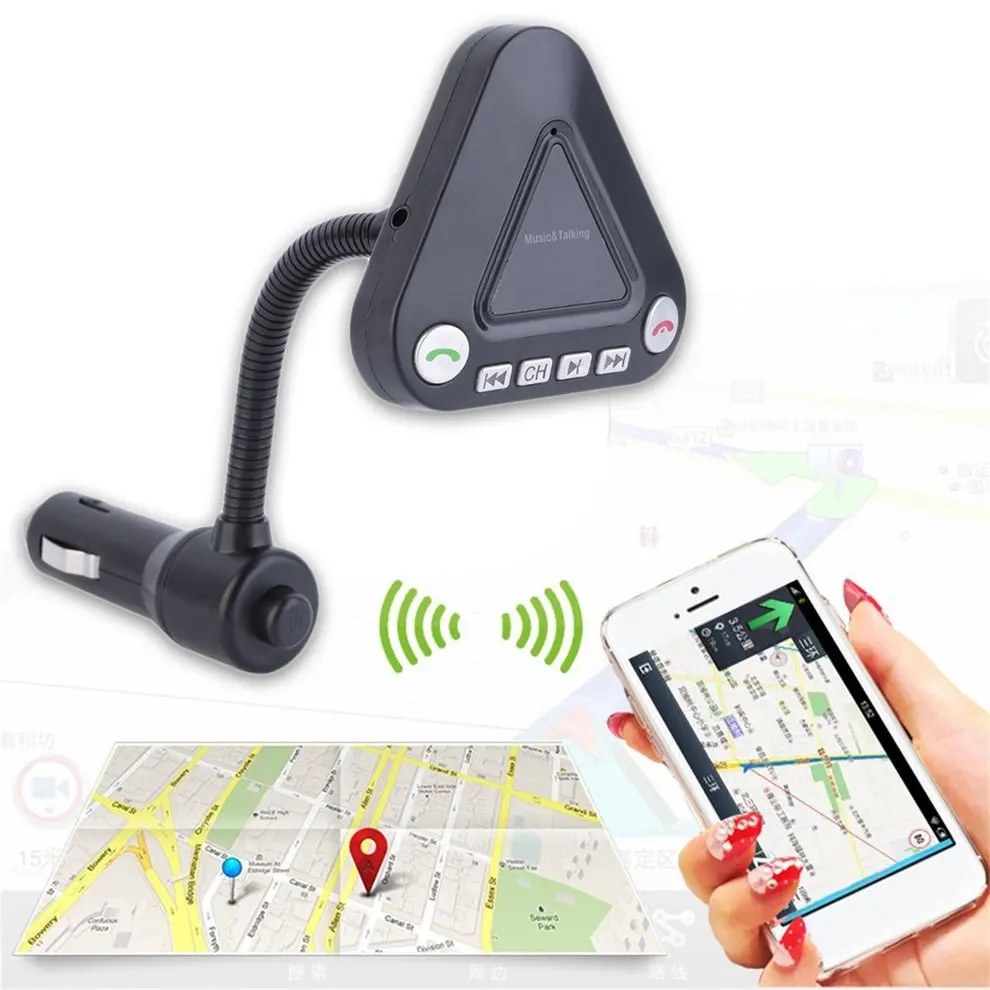 Автомобильный беспроводной fm-передатчик MP3-плеер USB ЖК-пульт дистанционного громкой связи