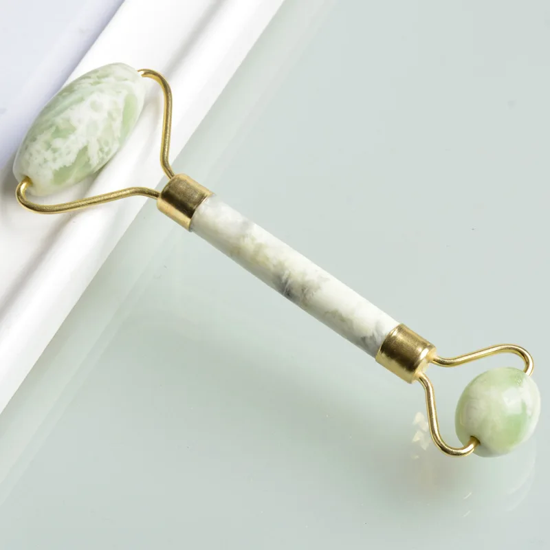 

Portable Pratical Facial Massage Roller Natural Jade Anti Wrinkle Face Slimming Shaper Body Foot Relaxation Beauty Tool