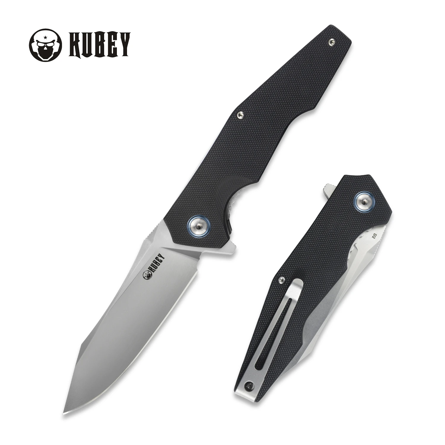 Kubey KU161 Outdoor Folding Knife D2 Blade G10 Edc Pocket Knife for