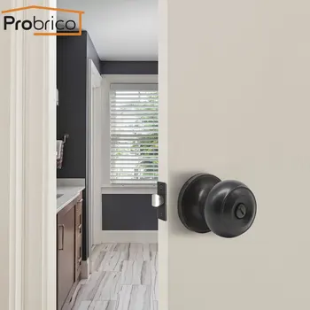 

Probrico Interior door Privacy locks Front back Round handles lock cylinder Rotation knobs Keyless Bedroom gate Locks handle set