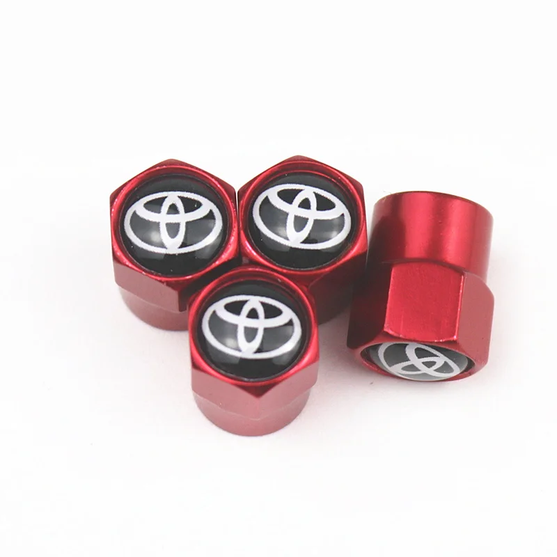 Автомобильная наклейка колпачки воздушного клапана для Toyota Corolla Avensis Yaris Rav4 Auris Prado Camry Venza Highlander - Название цвета: TAPE2