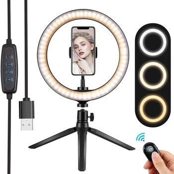 

Selfie Ring Lamp Led Ring Light Selfie With Tripod Ring For Selfie Phone Video Photography Lighting For Youtube Phone Holder