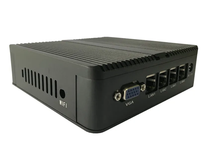Промышленный мини ПК брандмауэр J1900 Quad Core Max 2 42 ГГц 4 * Gigabit Lan Pfsense роутер сервер|mini