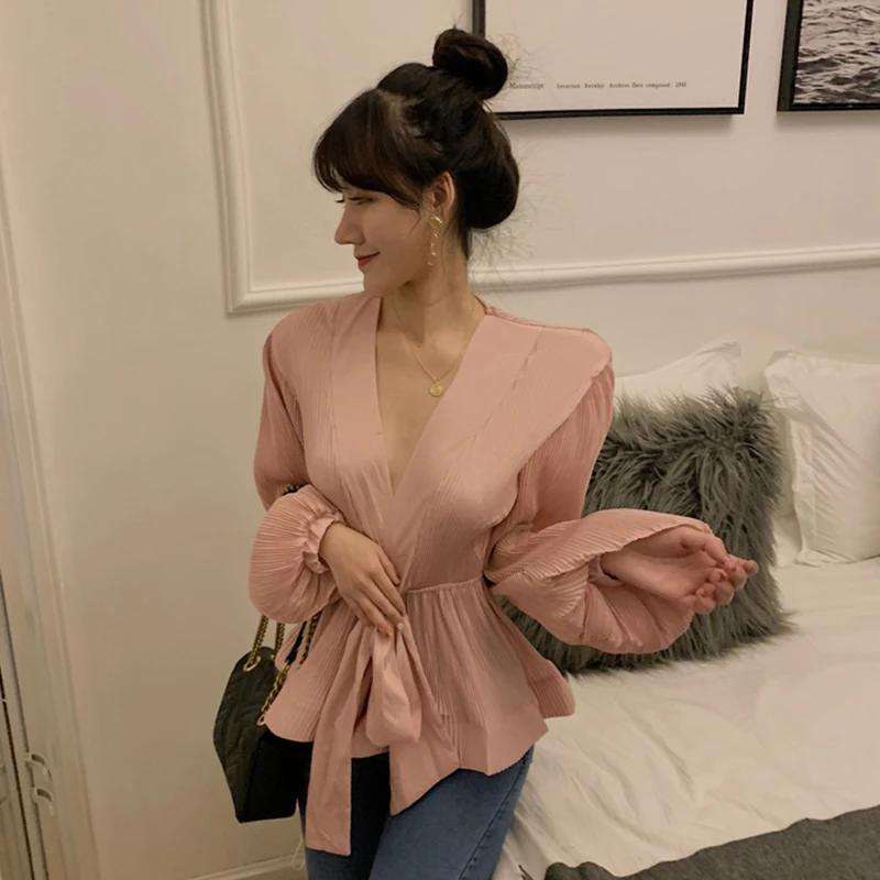 

Cheap wholesale 2019 new Spring Summer Autumn Hot selling women's fashion casual ladies work Shirts FP76