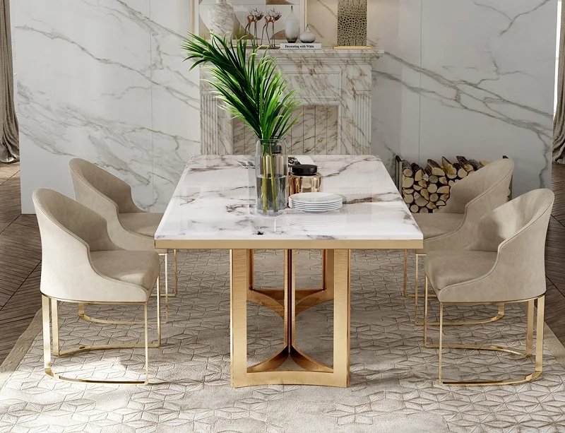 6-Marble table