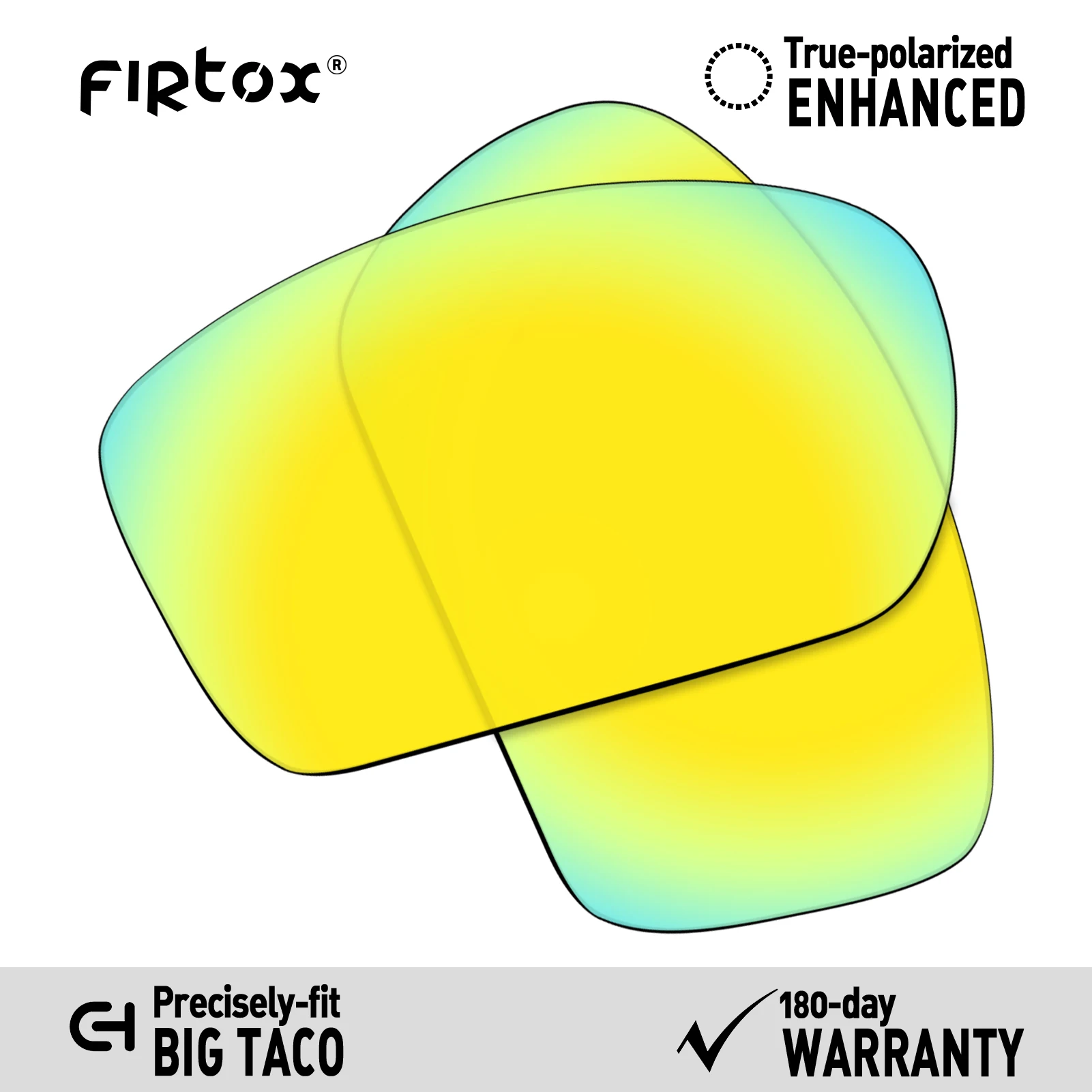 Firtox True UV400 Polarized Lenses Replacement for-Oakley Big Taco OO9173 Sunglasses (Compatiable Lens Only) - Multiple Colors Firtox True UV400 Polarized Lenses Replacement for-Oakley Big Taco OO9173 Sunglasses (Compatiable Lens Only) - Multiple Colors