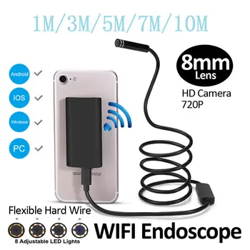 

2019 HD Endoscope Metal Camera Ear Spoon Borescope Portable Monitoring Endoscope for Inspection Drop Shipping