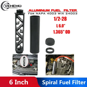 

1/2-28 Car Alloy Fuel Filte Strainer Auto Solvent Trap Filter Fuel Filter Solvent Automotive Filters For NaPa 4003 WIX 24003