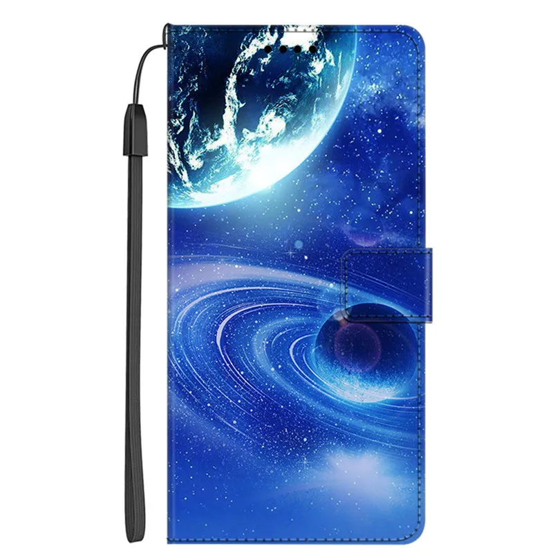 Leather Magnetic Book Cover Flip Wallet Case