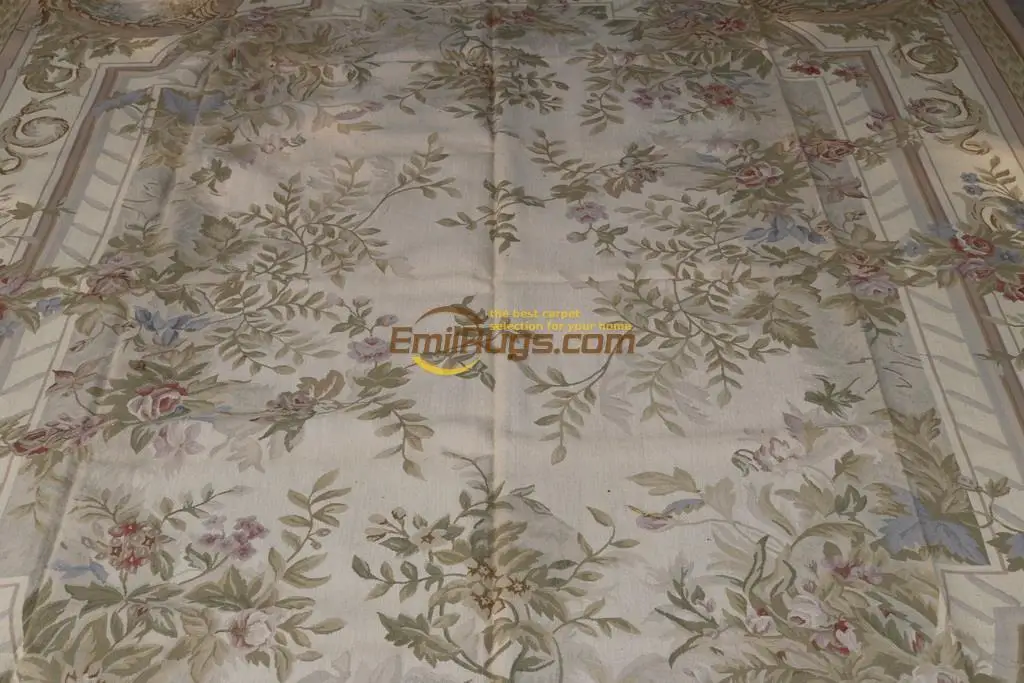 Шерсть французский Обюссон ковер номер 305 см X 427 см(10X14) YM26gc156aubyg6