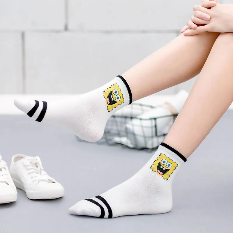 Модные милые короткие носки женские Харадзюку с милым рисунком короткие носки хипстерские носки для скейтборда