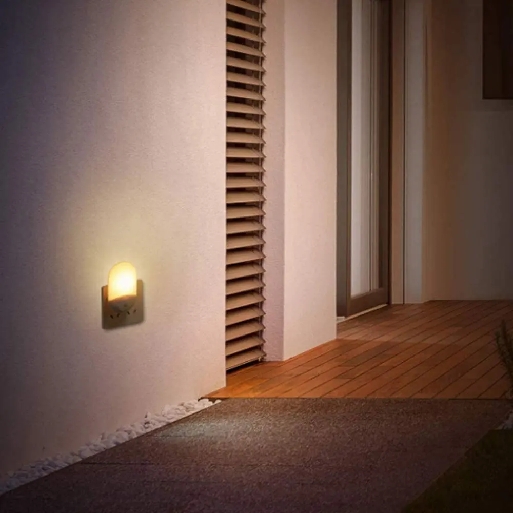 LED Sensor Automatic Energy-Saving Night Light EU US UK Plug Dusk to Dawn Activated Wall Emergency Lamp Warm White night lamp for bedroom