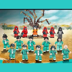 Jeu de poupées Ssquid coréen 8 en 1, lego, blocs de construction, jouets pour enfants, figurines de dessin animé, jouets Montessori, cadeau pour enfants 