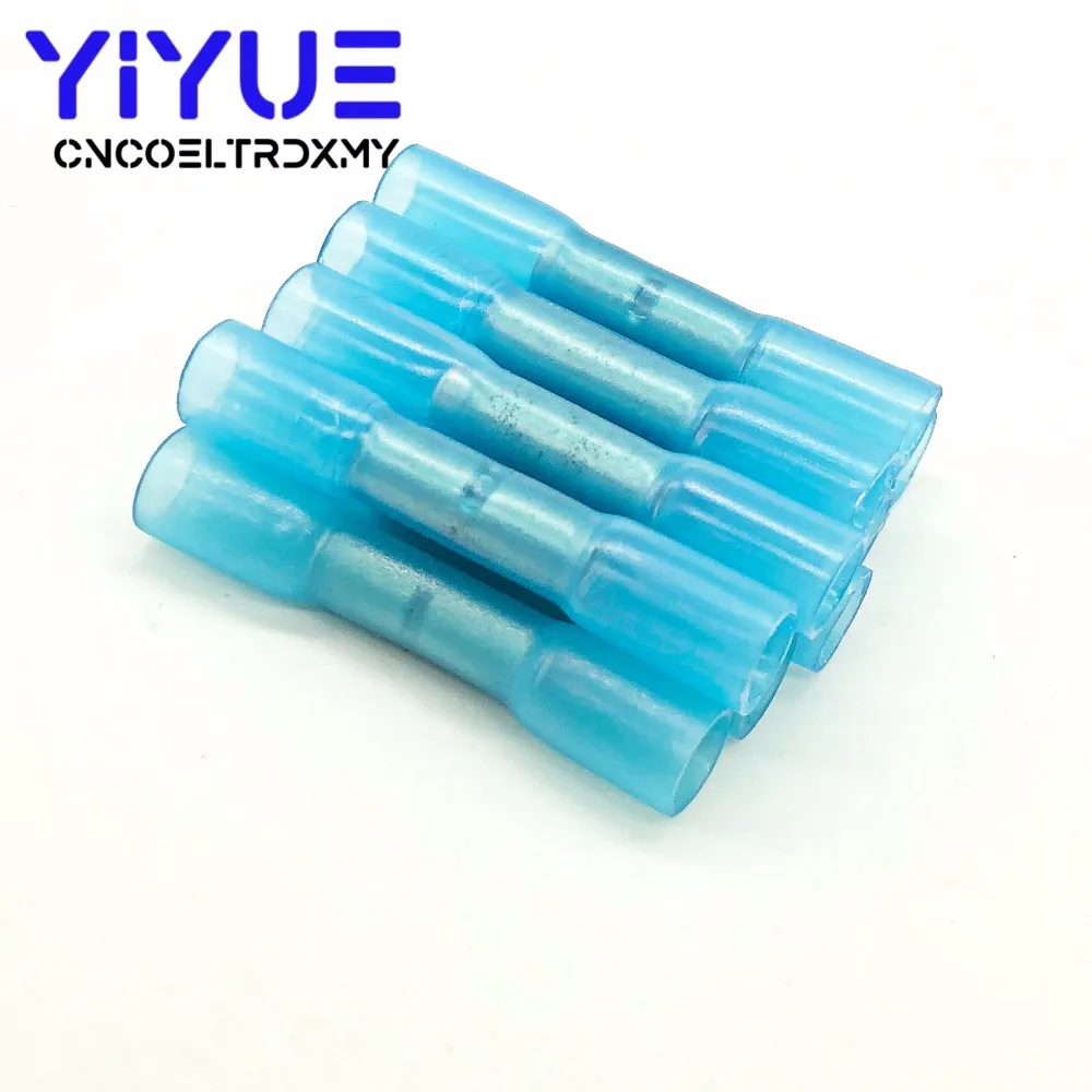 10202550PCS Heat Shrink Butt Terminals Insulated Electrical Wire Connectors AWG 22-10 Cable Crimping Terminals Connector Kit (6)