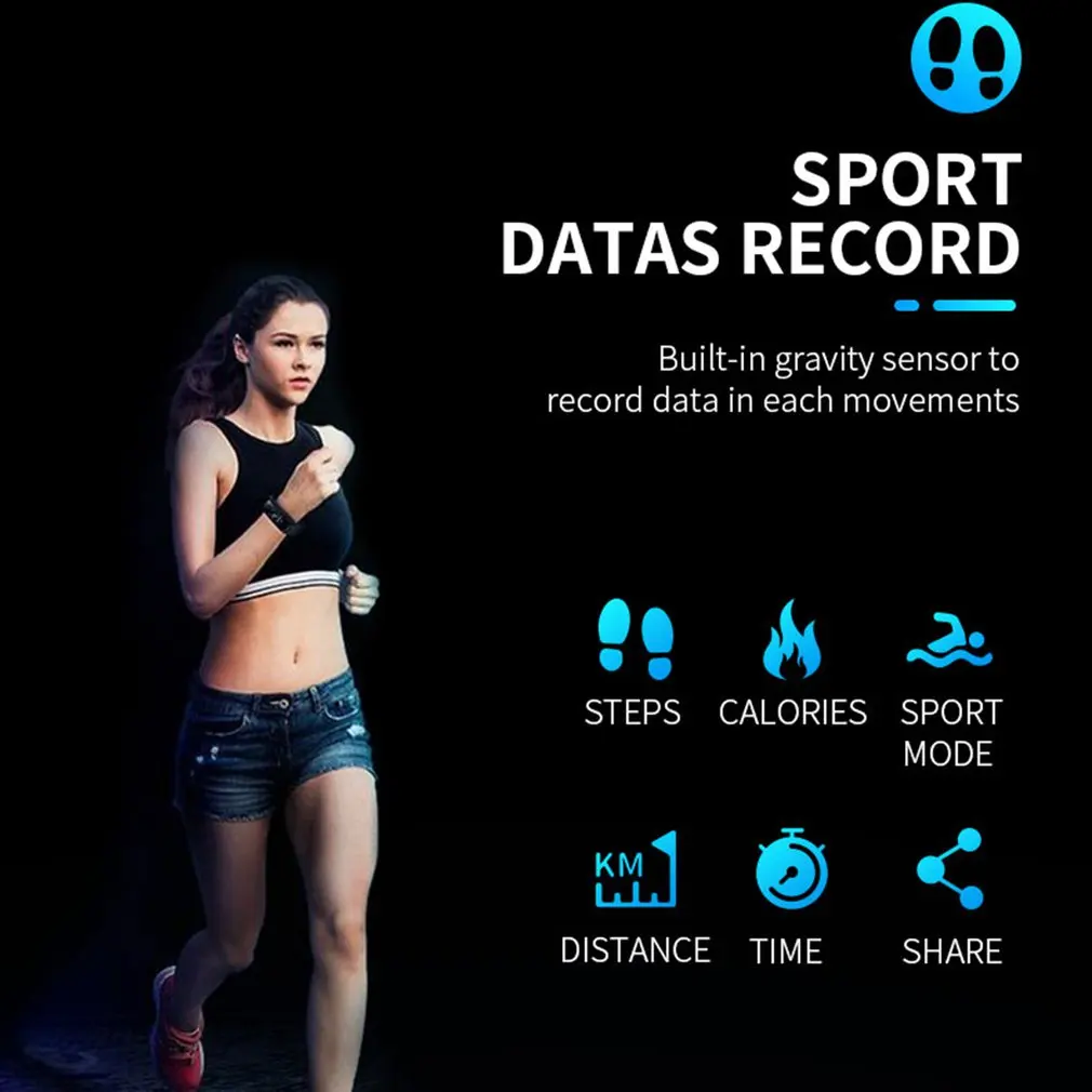 ECG PPG Smart Bracelet HRV Heart Rate Blood Pressure Monitor Smart Band Men IP67 Waterproof Running Swimming Sport Wristbands