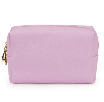 

2019 New Style Women Portable Travel Cosmetic Makeup Toiletry Purse Girls Solid Zipper Casual Holder Organizer Bag