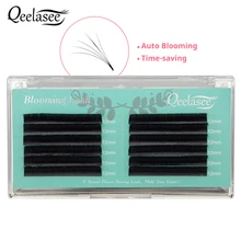 Cílios postiços volume faux mink, extensões automáticas 0.05/0.07 fácil de separar