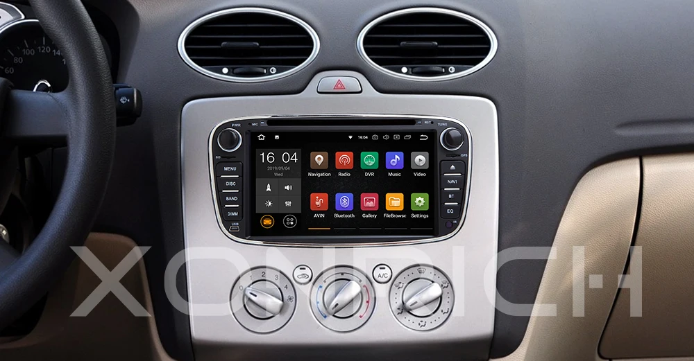 Discount 2din Android 9 Car Radio Multimedia For Ford Focus 2 3 mk2 Mondeo 4 Kuga Fiesta Transit Connect S-C MAXGPS Navigation head unit 3