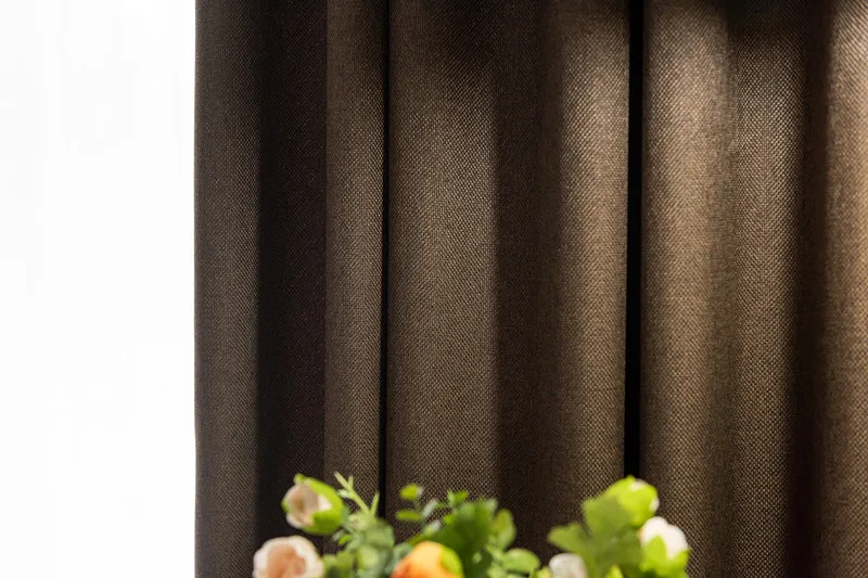 Goblet Pleat Luxury Beige High Shading Blackout Window Curtains for Living Room Elegant White Blinds Bedroom Drapers Kitchen
