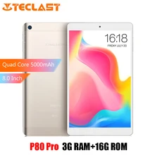Teclast P80 Pro планшетный ПК 8,0 дюймов Full HD Android 7,0 3 Гб ram 16 Гб eMMC rom MTK8163 четырехъядерный двухъядерный процессор WiFi HDMI gps 5000 мАч