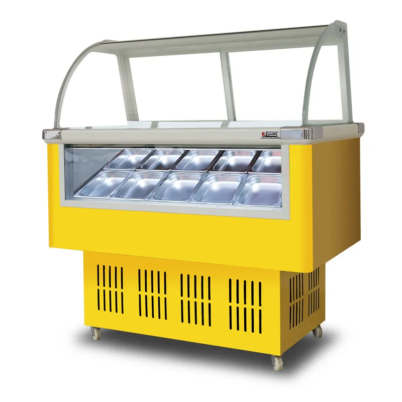Hard ice cream display freezer/popsicle freezer showcase/gelato display freezer free shipping CFR by sea 5