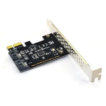 

New Sata3.0 Pci-E Expansion Card Desktop Pci-E To Sata3.0 6G Adapter Card Hard Disk Expansion Ipfs Hard Disk Support Synology