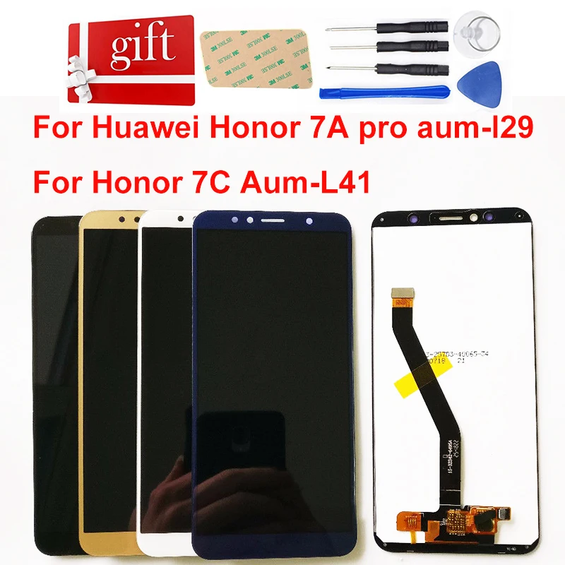 Оригинальный ЖК дисплей для Huawei Honor 7C Aum L41 кодирующий преобразователь сенсорного