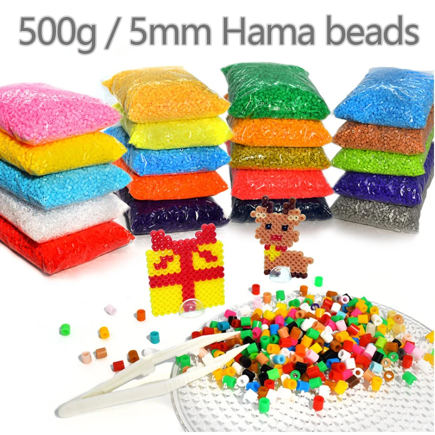 360pcs/box packing 5MM hama beads diy toy 48kinds colors foodgrade perler Iron  beads PUPUKOU fuse